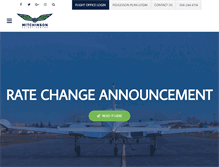 Tablet Screenshot of mitchinsonflyingservice.com